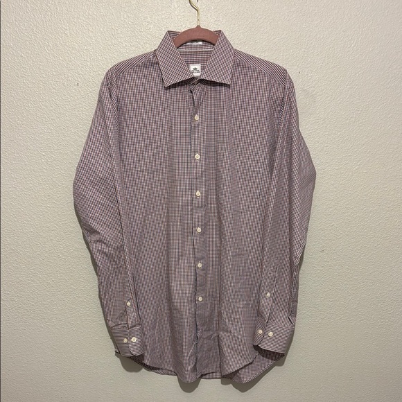 Peter Millar Other - Peter Millar 100% Cotton Plaid Button Down Long Sleeve Shirt Size Medium